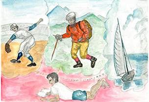 「Go, go! Go to dream world!」 Manji Yaruki 84歳