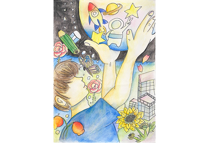 「少年の夢〜地上から宇宙へ〜」 麗花