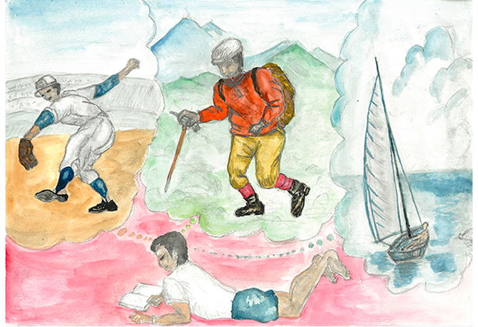 「Go, go! Go to dream world!」 Manji Yaruki 84歳