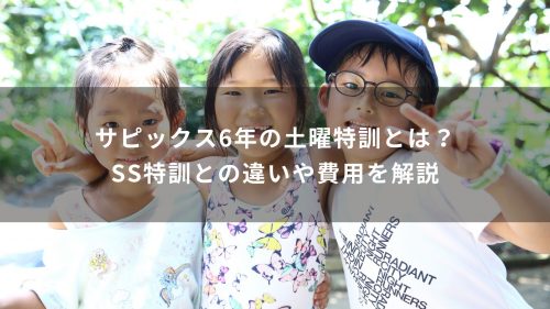 サピックス6年の土曜特訓とは？SS特訓との違いや費用を解説
