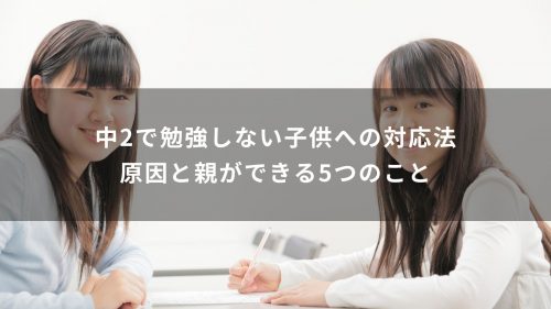 中2で勉強しない子供への対応法｜原因と親ができる5つのこと
