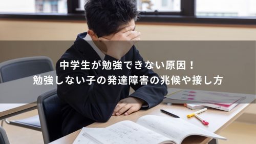中学生が勉強できない原因！勉強しない子の発達障害の兆候や接し方