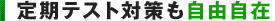 定期テスト対策も自由自在